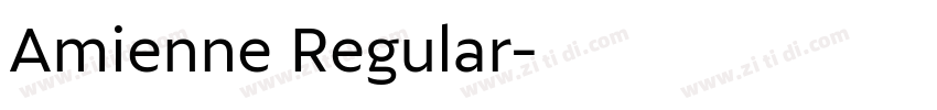 Amienne Regular字体转换